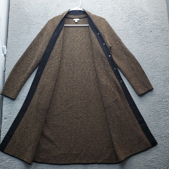 J. Jill Cardigan Womens Petite Small Multi Tweed Look Marled V Neck Button Front - Picture 8 of 10